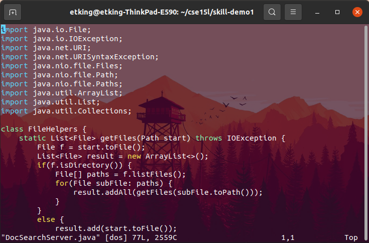 CSE 15L Week 7 Lab Report | cse15l-lab-reports